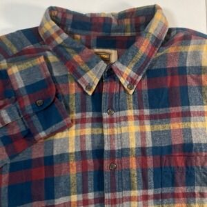Foundry Flannel Shirt 3XLT Tall Soft Fall Western Aztec Plaid Long Sleeve Button